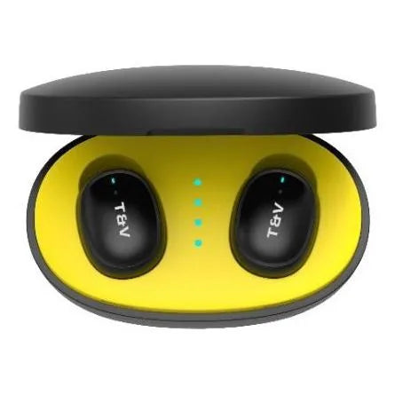 Audífonos Thonet & Vander Bohne Bluetooth Negro/Amarillo