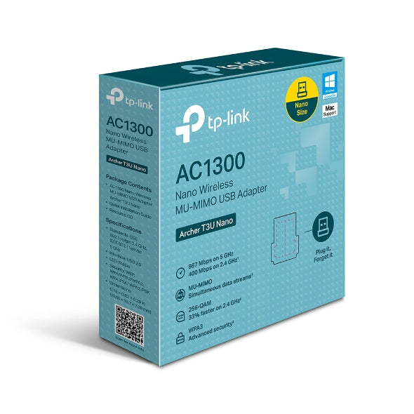 Adaptador Wifi Tp-Link Archer T3U Nano MU-MIMO