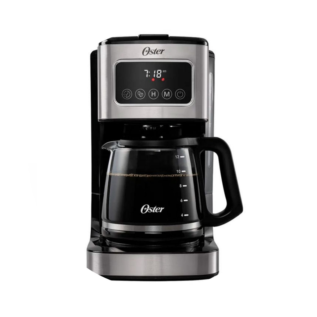 Cafetera Oster BVSTDC4403 Programable Táctil 12 Tazas - Negro/Acero