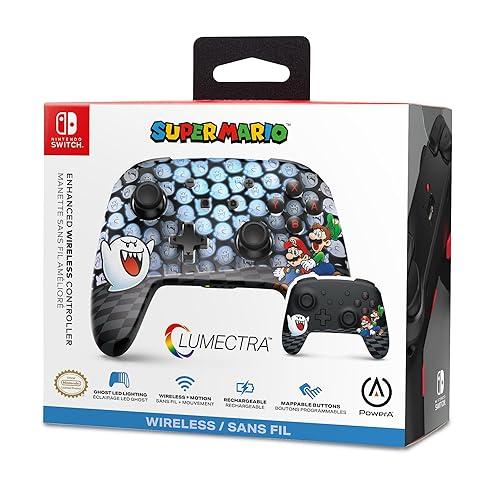 Control Inalámbrico PowerA Enhanced con Lumectra para Nintendo Switch - Mario Peek-A-Boo