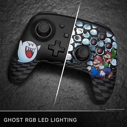 Control Inalámbrico PowerA Enhanced con Lumectra para Nintendo Switch - Mario Peek-A-Boo