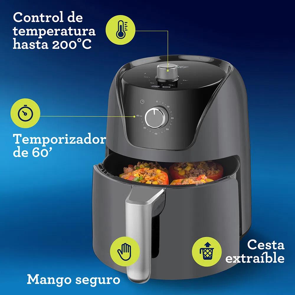 Freidora de Aire Oster CKSTAF40MDF Manual DiamondForce 4 Litros - Negro